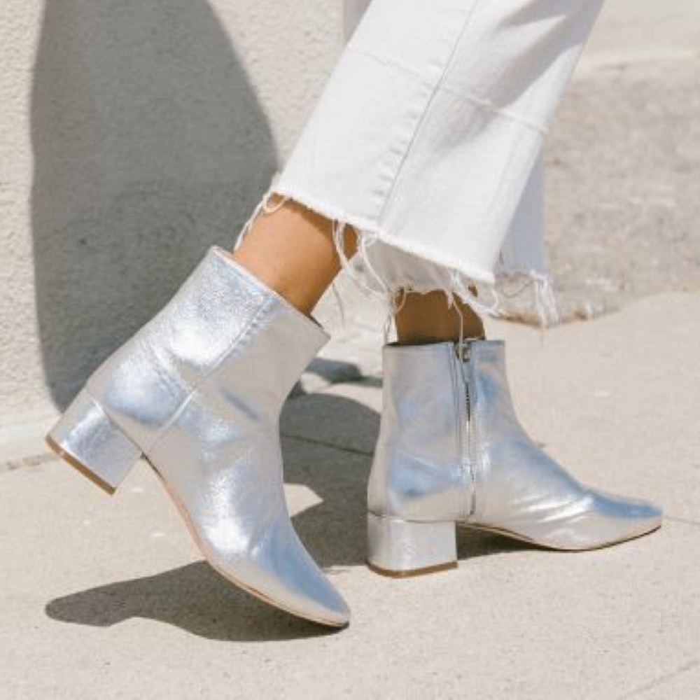 Loeffler Randall Silver Carter Boots